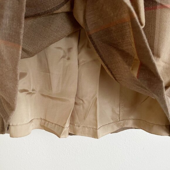 Vintage John Meyer Wool Plaid Skirt Midi Length Pleated - Picture 5 of 7